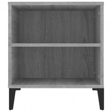 Comodă TV, gri sonoma, 102x44,5x50 cm, lemn prelucrat - Img 7