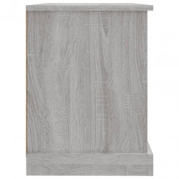 Comodă TV, gri sonoma, 73x35,5x47,5 cm, lemn prelucrat - Img 7