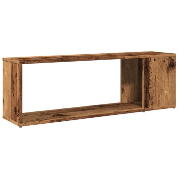Comodă TV, lemn vechi, 100x24x32 cm, lemn prelucrat - Img 5