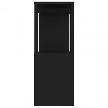 Comodă TV, negru, 80x24x63 cm, PAL - Img 5