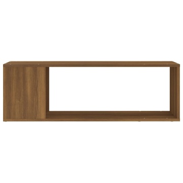 Comodă TV, stejar maro, 100x24x32 cm, lemn prelucrat - Img 8