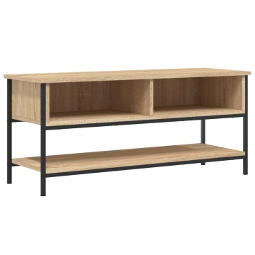 Comodă TV, stejar sonoma, 100x35x45 cm, lemn prelucrat - Img 2