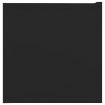 Comode TV, 2 buc., negru, 80x30x30 cm, lemn compozit - Img 7