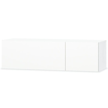 Comode TV, 2 buc, PAL, 120x40x34 cm, alb extralucios - Img 3