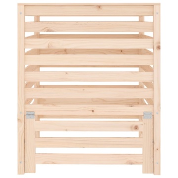Compostor, 82,5x82,5x99,5 cm, lemn masiv de pin - Img 8