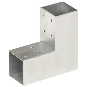 Conectori de grindă, formă L, 4 buc, 71x71 mm, metal galvanizat - Img 2