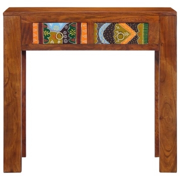Consolă 80x35x75 cm din lemn masiv de salcâm - Img 2