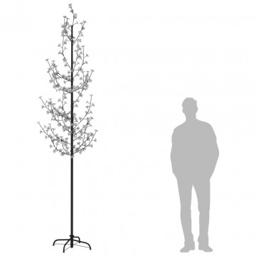 Copac cu flori de cireș cu LED, 368 LED-uri alb calde, 300 cm - Img 6