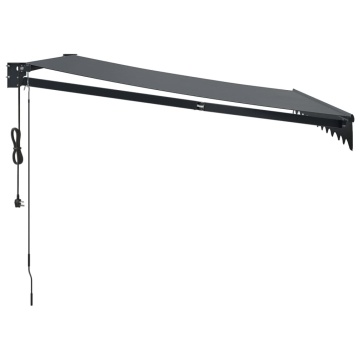 Copertină automată retractabilă, antracit, 3,5x2,5 m - Img 4