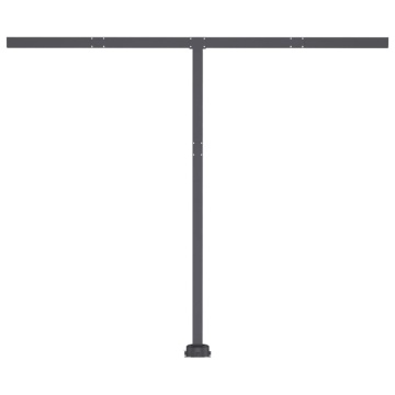 Copertină autonomă retractabilă automat albastru&alb 350x250 cm - Img 7