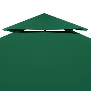 Copertină de rezervă acoperiș foișor, verde, 3x3 m, 310 g/m² - Img 5