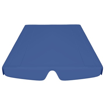 Copertină de rezervă leagăn grădină albastru 150/130x105/70 cm - Img 4