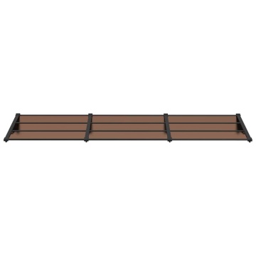 Copertină de ușă, negru, 297,5x90 cm, policarbonat - Img 3