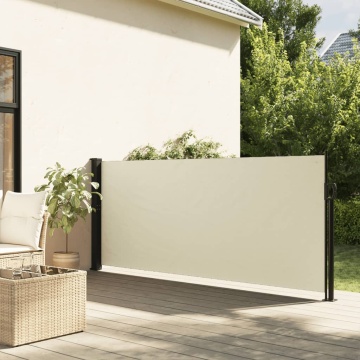 Copertină laterală retractabilă, crem, 120x300 cm - Img 1
