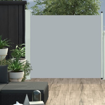 Copertină laterală retractabilă de terasă, gri, 100 x 300 cm - Img 1