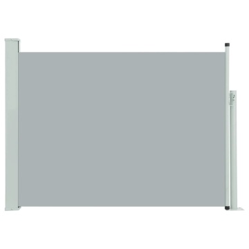 Copertină laterală retractabilă de terasă, gri, 100 x 500 cm - Img 2