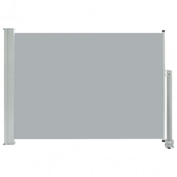 Copertină laterală retractabilă de terasă, gri, 80 x 300 cm - Img 2