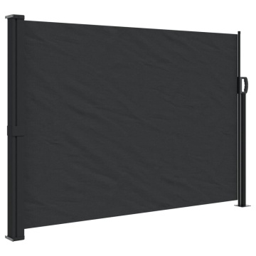 Copertină laterală retractabilă, negru, 140x600 cm - Img 2