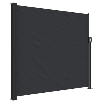 Copertina laterală retractabilă, negru, 180x500 cm - Img 2