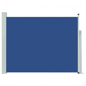 Copertină laterală retractabilă terasă, albastru, 140x500 cm - Img 2