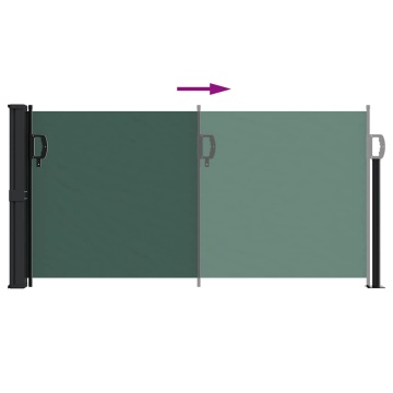 Copertina laterală retractabilă, verde închis, 100x500 cm - Img 8