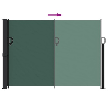 Copertina laterală retractabilă, verde închis, 140x300 cm - Img 8