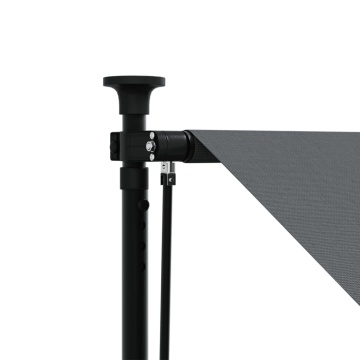 Copertină retractabilă, antracit, 300x150 cm, textil și oțel - Img 7