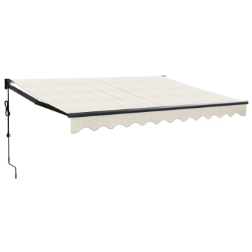 Copertină retractabilă automată, crem, 3x2,5 m - Img 2