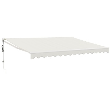 Copertină retractabilă automată, crem, 4x3 m - Img 2