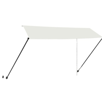 Copertină retractabilă cu LED, crem, 350 x 150 cm - Img 4