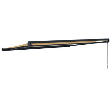 Copertină retractabilă galben și alb, 4x3 m, textil și aluminiu - Img 8