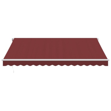Copertina retractabilă manual cu LED, vișiniu, 400x300 cm - Img 4