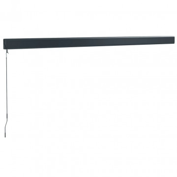 Copertină retractabilă portocaliu/maro 4x3 m, textil/aluminiu - Img 5