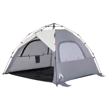 Cort camping 3 persoane gri impermeabil setare rapidă - Img 4