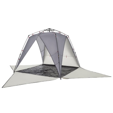 Cort camping 4 persoane gri impermeabil setare rapidă - Img 8