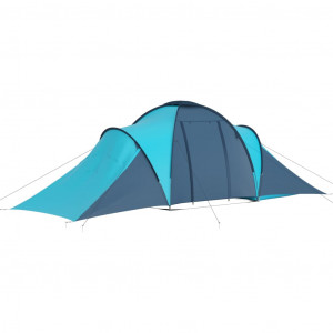 Cort camping, 6 persoane, albastru și bleu - Img 8
