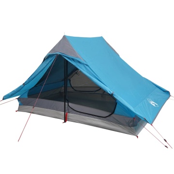 Cort camping pentru 2 persoane, albastru, impermeabil - Img 6