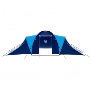 Cort camping textil, 9 persoane, albastru închis și albastru - Img 6