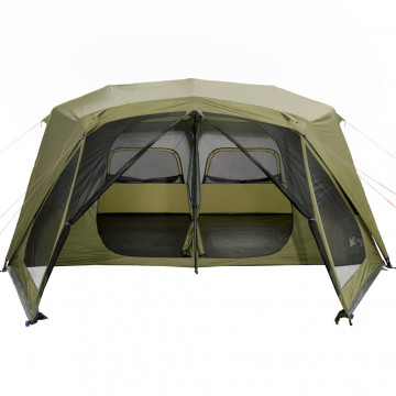 Cort de camping 10 pers. verde, impermeabil, configurare rapidă - Img 8