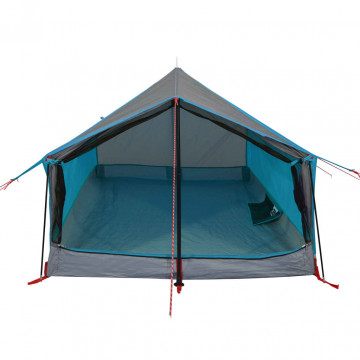 Cort de camping 2 persoane albastru 193x122x96 cm tafta 185T - Img 8