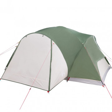 Cort de camping 8 persoane verde, 360x430x195 cm, tafta 190T - Img 5