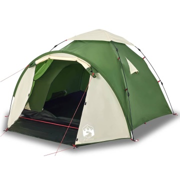 Cort de camping cupolă 3 persoane, setare rapidă, verde - Img 2