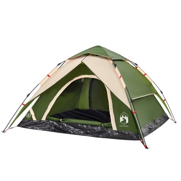 Cort de camping cupolă 5 persoane, setare rapidă, verde - Img 4