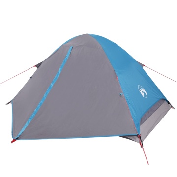 Cort de camping cupolă pentru 2 persoane, albastru, impermeabil - Img 2