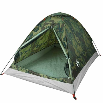 Cort de camping cupolă pentru 2 persoane, camuflaj, impermeabil - Img 4
