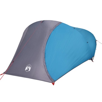 Cort de camping cupolă pentru 4 persoane, albastru, impermeabil - Img 4