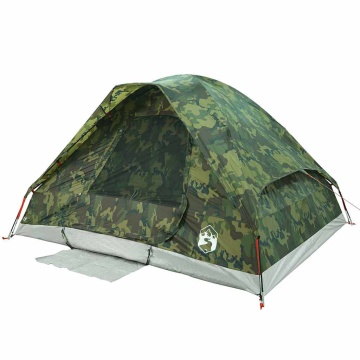Cort de camping cupolă pentru 4 persoane, camuflaj, impermeabil - Img 8
