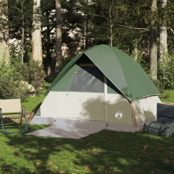 Cort de camping cupolă pentru 4 persoane, verde, impermeabil - Img 3
