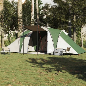 Cort de camping cupolă pentru 6 persoane, verde, impermeabil - Img 3