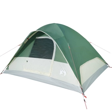 Cort de camping cupolă pentru 6 persoane, verde, impermeabil - Img 4